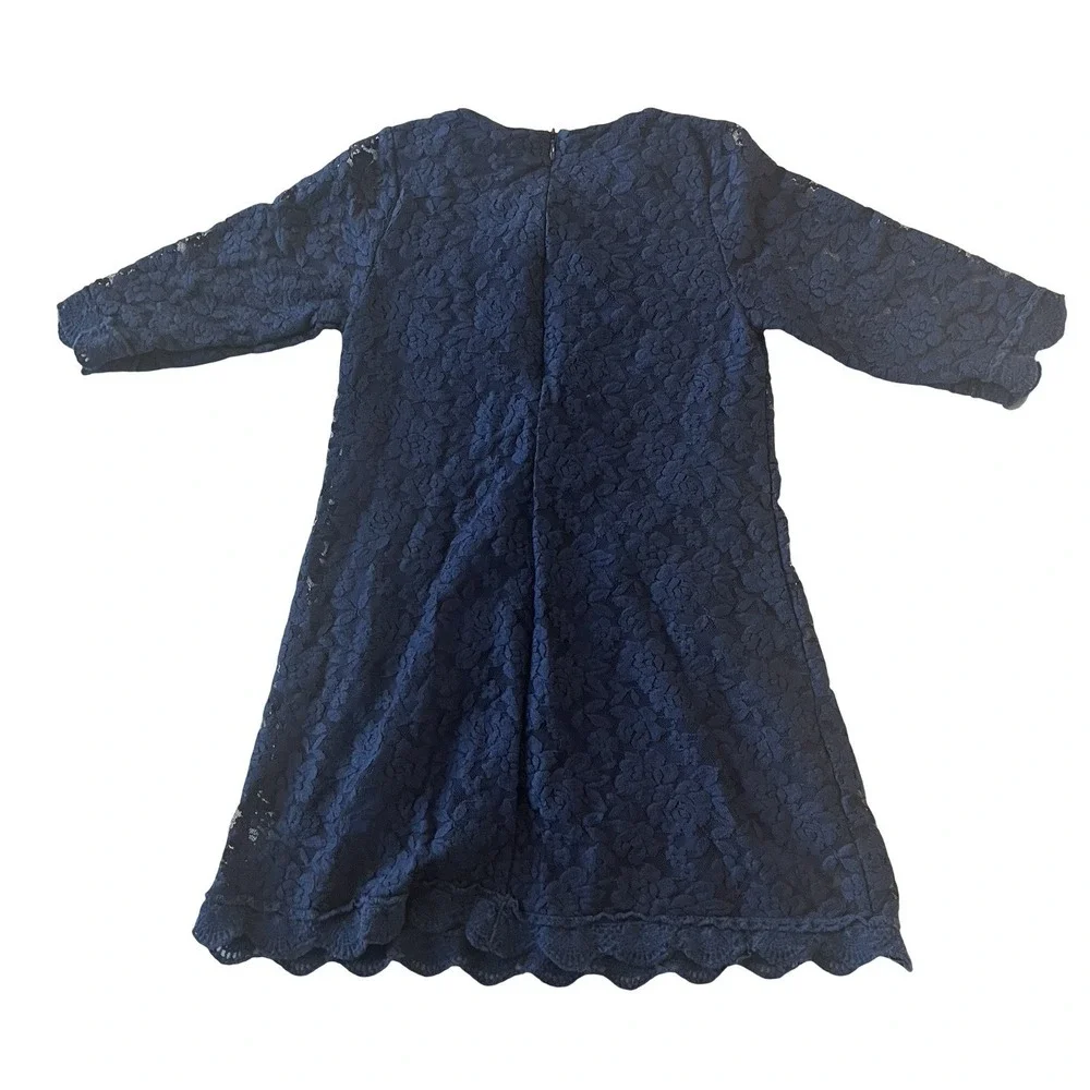 April Girl Girls' Size UK 140 / US M 8‎ Lace Dresses, Lot of 2, Pink & Navy Blue